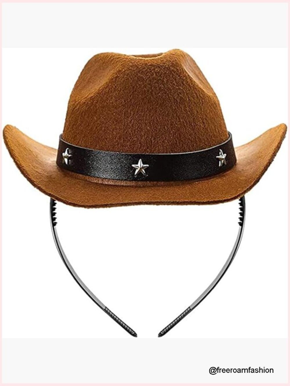 Cowgirl Hat Headband Costume Party Hairhoop Festival Hairband Accessory